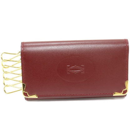 Cartier 6-ring Key Case Must Line Calf Bordeaux L3000092