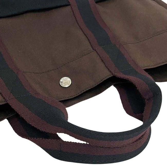 Hermes Tote Bag Fourre Tout Brown Black Bordeaux Excellent Condition