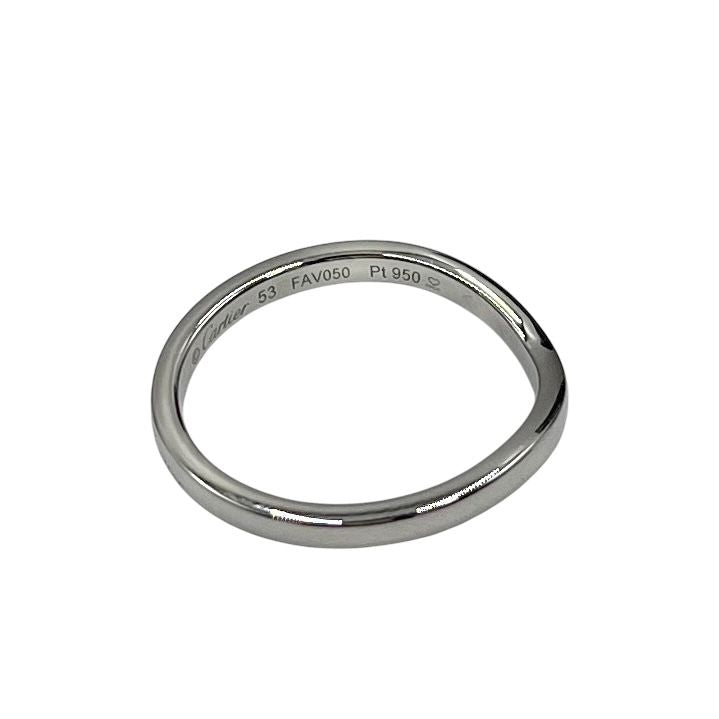 Cartier Ring - Marriage Rings Pt950 #53 Silver
