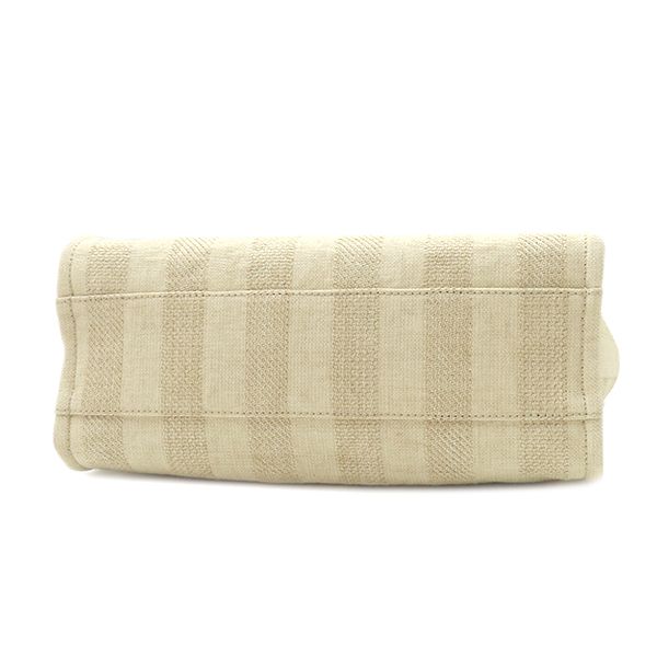 Chanel Deauville Tote MM Fabric Leather Besh Gold Hardware Shoulder Bag Chain