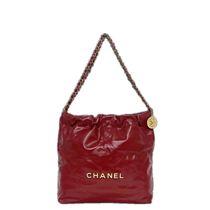 Chanel Drawstring Shoulder Bag Red 22