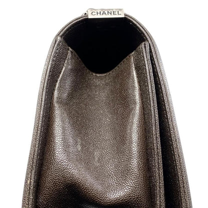 Chanel Boy Chanel Shoulder Bag Chain Bag A67086 Matelasse Caviar Skin Coco Dark