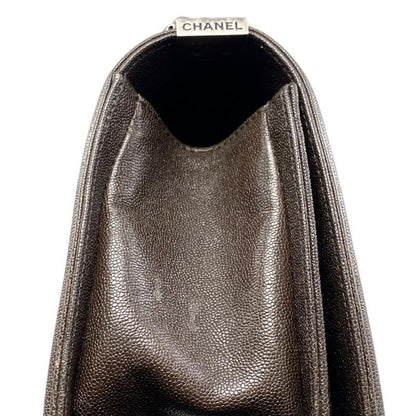 Chanel Boy Chanel Shoulder Bag Chain Bag A67086 Matelasse Caviar Skin Coco Dark
