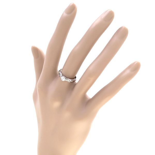 Chanel Matelasse Solitaire Ring /d030ct#95 Approx