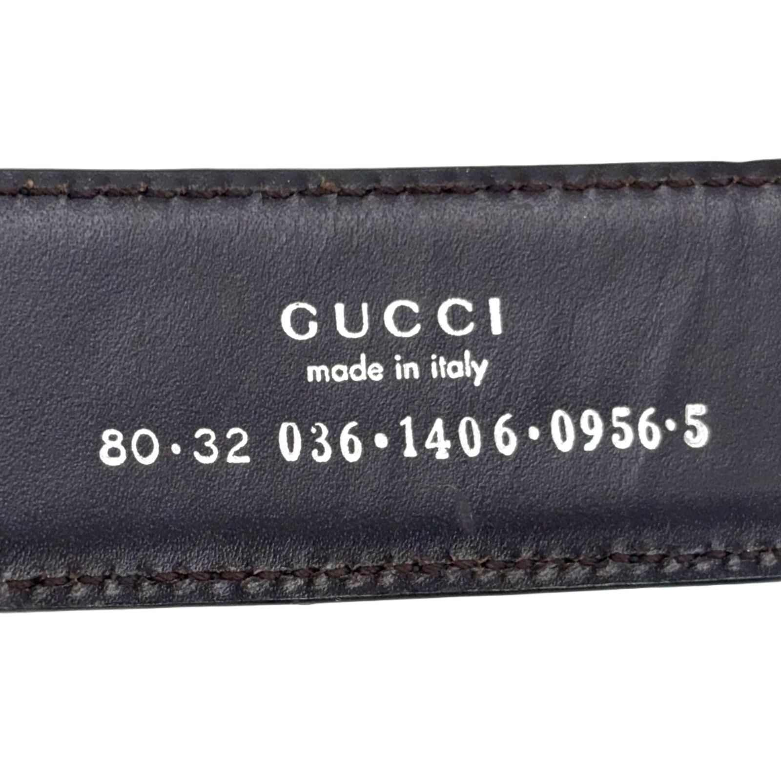 Gucci Gbuckle Leather Black Belt Silver — view 2