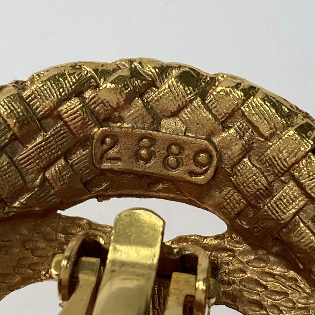 Chanel Cocomark Round Earring GP Gold 29 Vintage