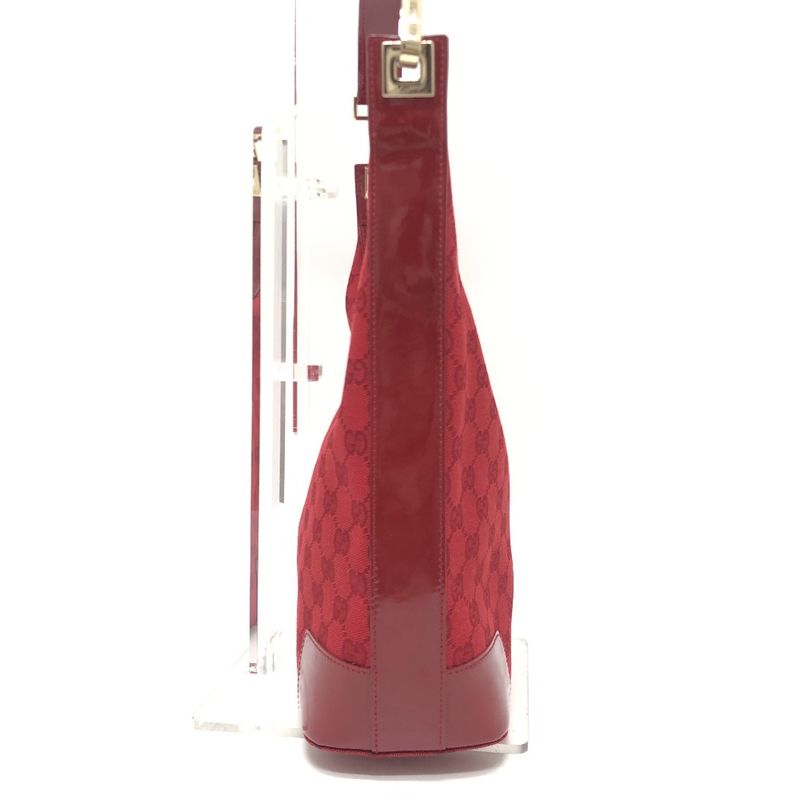 Gucci Shoulder Bag GG Canvas 002058 GG Canvas Red