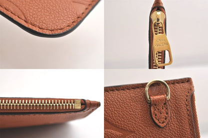 Louis Vuitton Monogram Empreinte Neverfull Pouch Wallet Brown LV 3391n