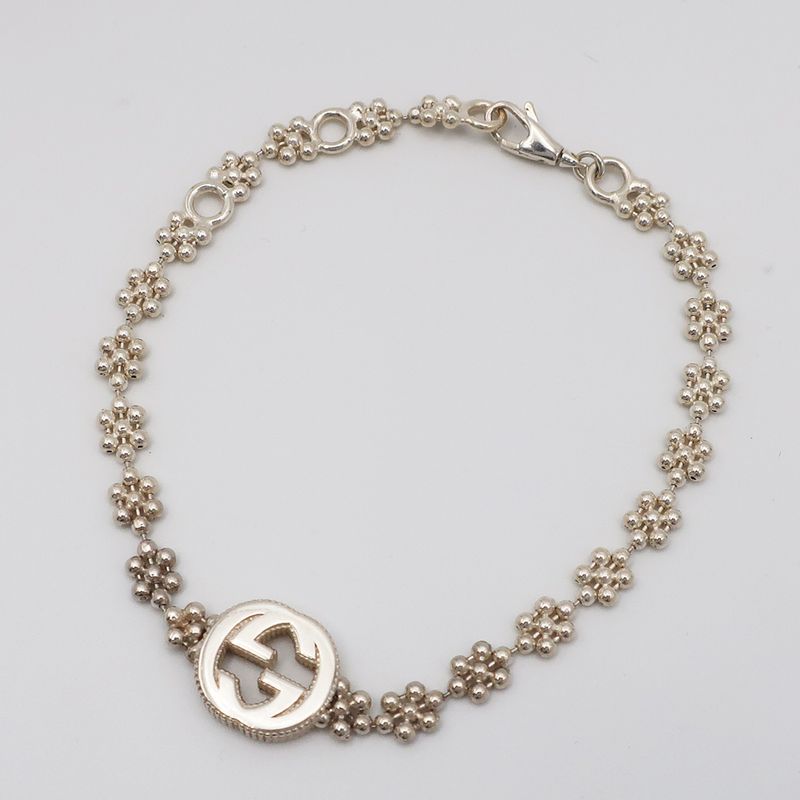 Gucci Bracelet Sv925 Silver - GG Logo Accessory - Chain Accessory