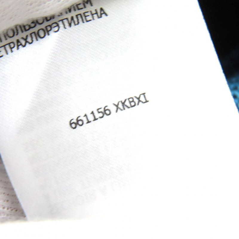 Gucci 2020 661156 Wool Cotton GG Pattern V-neck Logo Button Knit Cardigan Blue