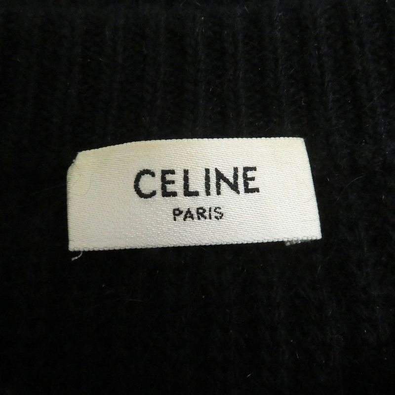 21AW Celine 2a19r205 Logo Patch Wool×angora Oversized Long Sleeve Long Sleeve