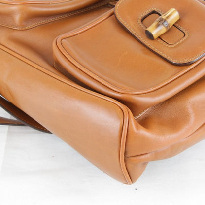 Gucci 003 58 0016 Bamboo Backpack/daypack Leather Women