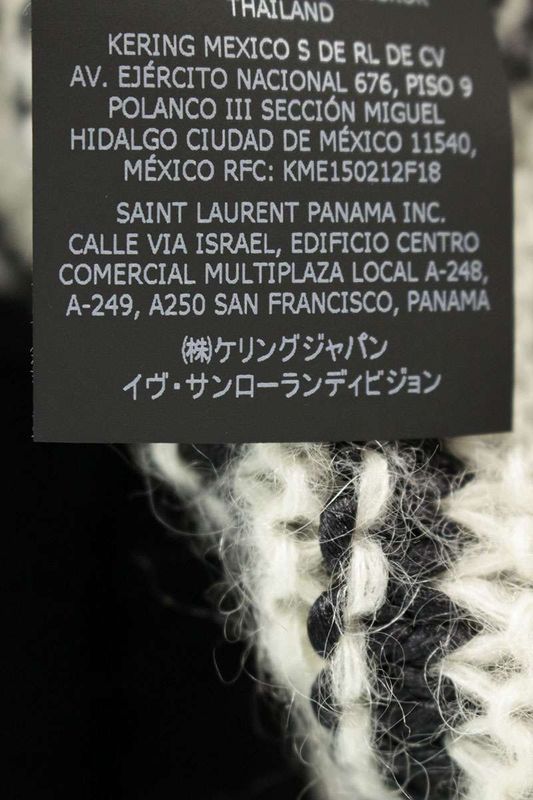 Saint Laurent Paris 22AW 689942 Y75kw Oversized Hooded Mohair Knit Cardigan