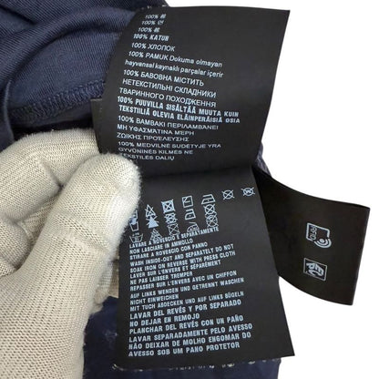 23aw Prada Used Cotton Pique Short Sleeve Polo Shirt Size M Navy Men's Used