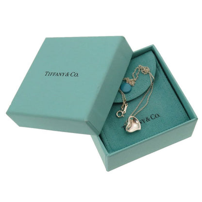 Tiffany & Co Elsa Peretti Curved Heart Necklace 925 Silver Accessories 0203