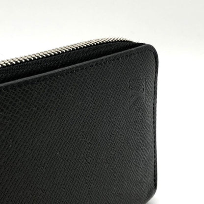Louis Vuitton Zippy Wallet Vertical M30510 Long Wallet Black Taiga /leather