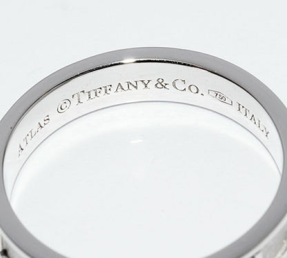 Tiffany & Co Ring 18K White Gold Atlas Narrow Ring Width 4mm (016in)