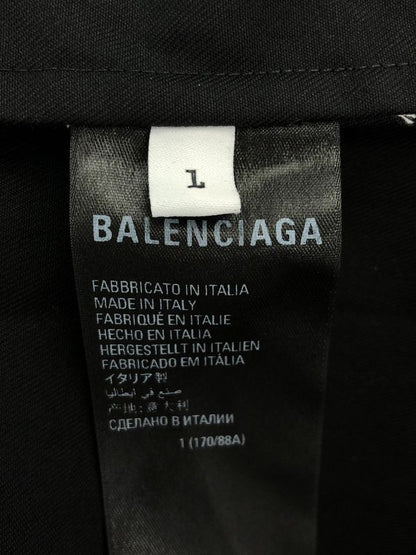 Balenciaga ② 704387 Tkp24 1000 22AW Property Pocket Oversized Shirt S Shirt