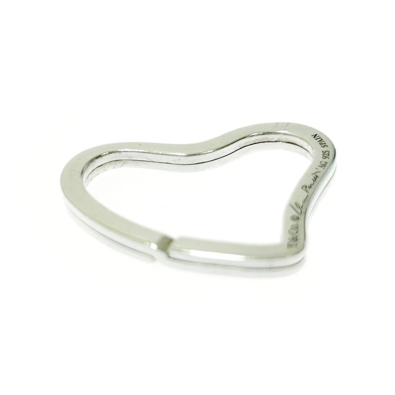 Tiffany & Co Tiffany & Co Silver Open Heart Key Ring 8.6g 925 Engraved 412106
