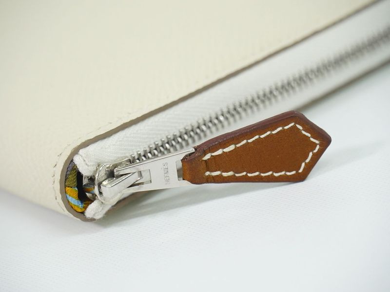 Authentic Hermes Azap Silk Inn Round Zipper Long Wallet U Engraved 2022 Leather