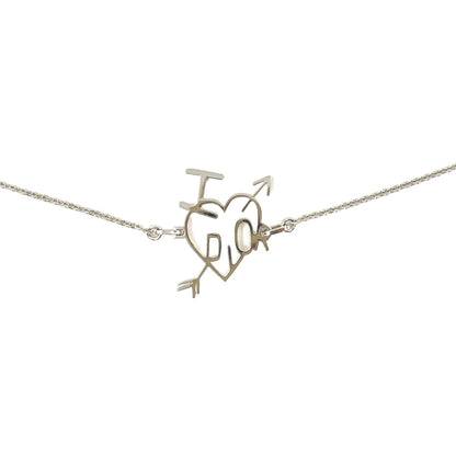 Dior I Love Heart Aro Metal Silver Bracelet Bangle — view 2