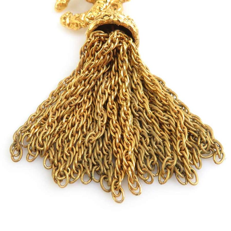 Chanel Earring Coco Mark Tassel