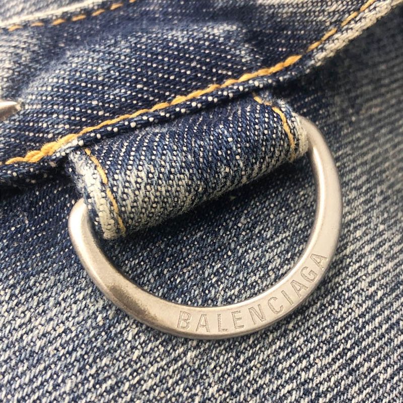 Balenciaga 22ss Raver Baggy Pants Raver Baggy Denim Pants 681703 Tjw60 Indigo 34