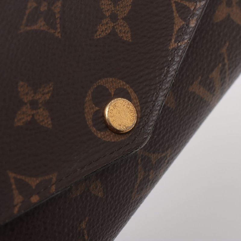 Louis Vuitton Monogram Portefeuille-sarah Long Wallet M62235 Brown × Rose