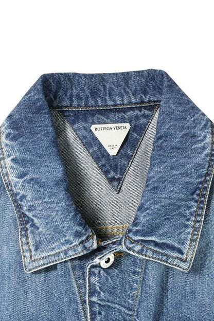 Bottega Veneta 822380 V42w0 Washed Denim Jacket Men 52