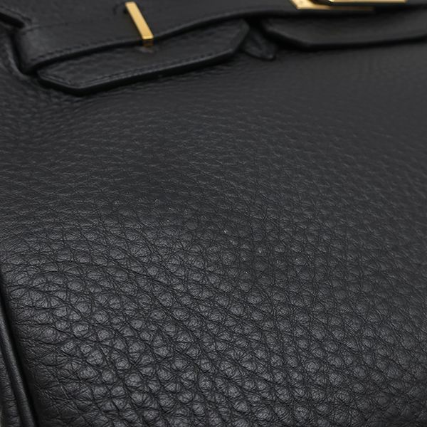 Hermes Handbag Birkin 35 Fjord Black Gold Hardware Black G Engraved [storage