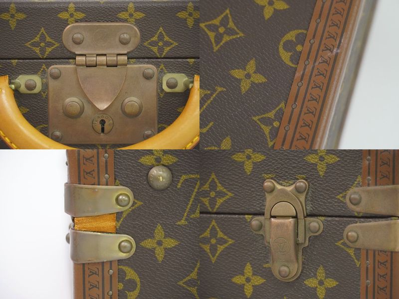 Louis Vuitton LV President Clasor Monogram Attache Case Handbag Brown M53012