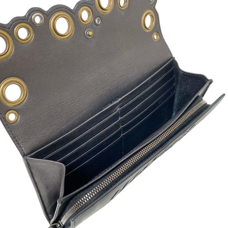 Bottega Veneta Intrecciato Dark Brown Dove Leather Long Wallet