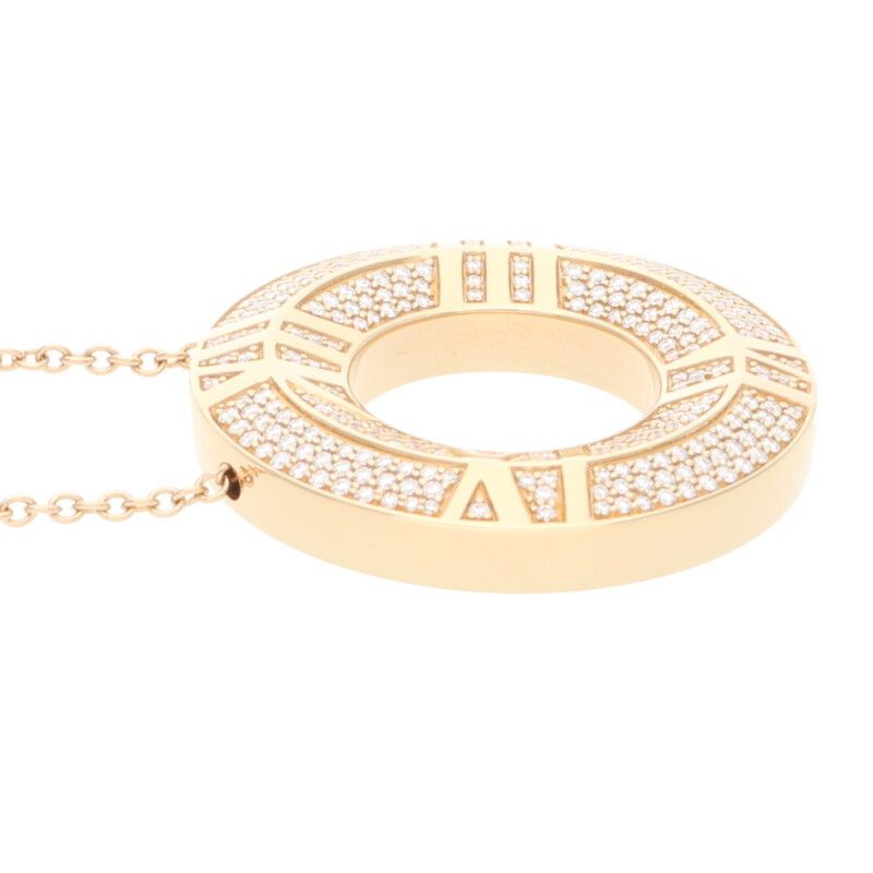 Tiffany & Co Atlas X Closed Circle Pendant Necklace Men's