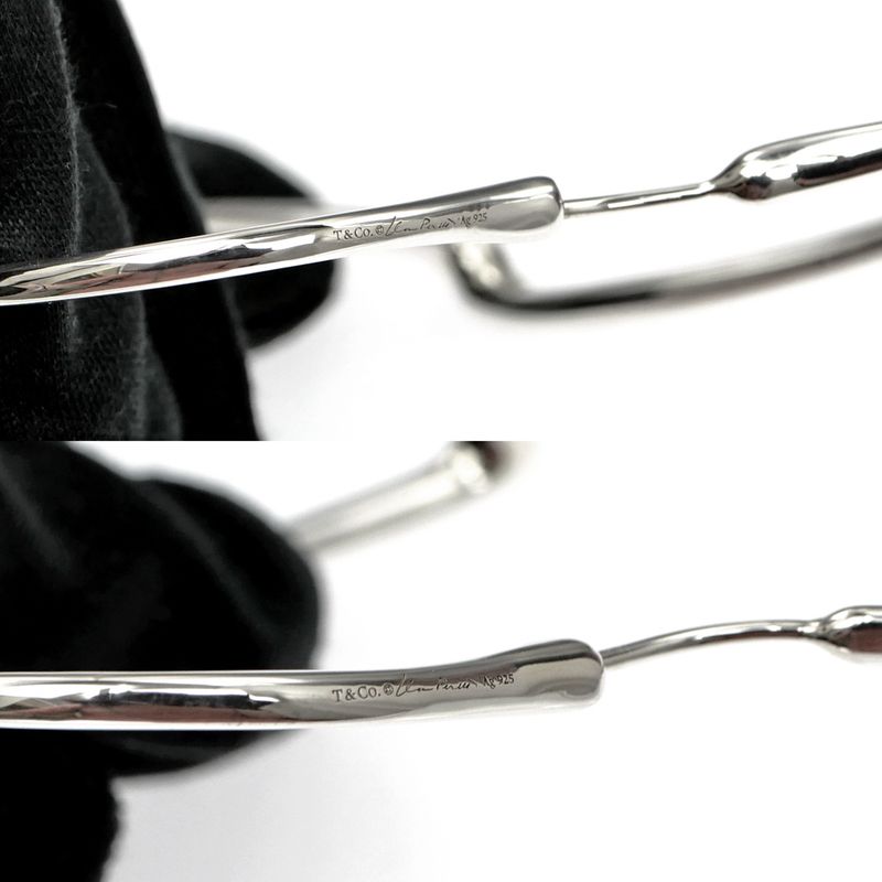 Tiffany & Co Earrings Open Heart Large Elsaperetti Ag925 Silver Jewelry