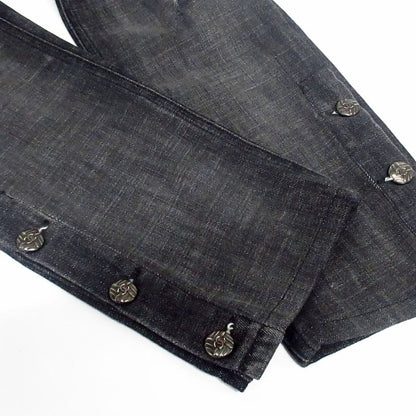 Chanel Jeans Size 38 M Women's P41841 Black Cotton