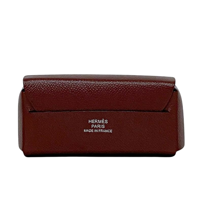 Hermes Lip Case Miroir Bordeaux Rouge Ash Excellent Condition