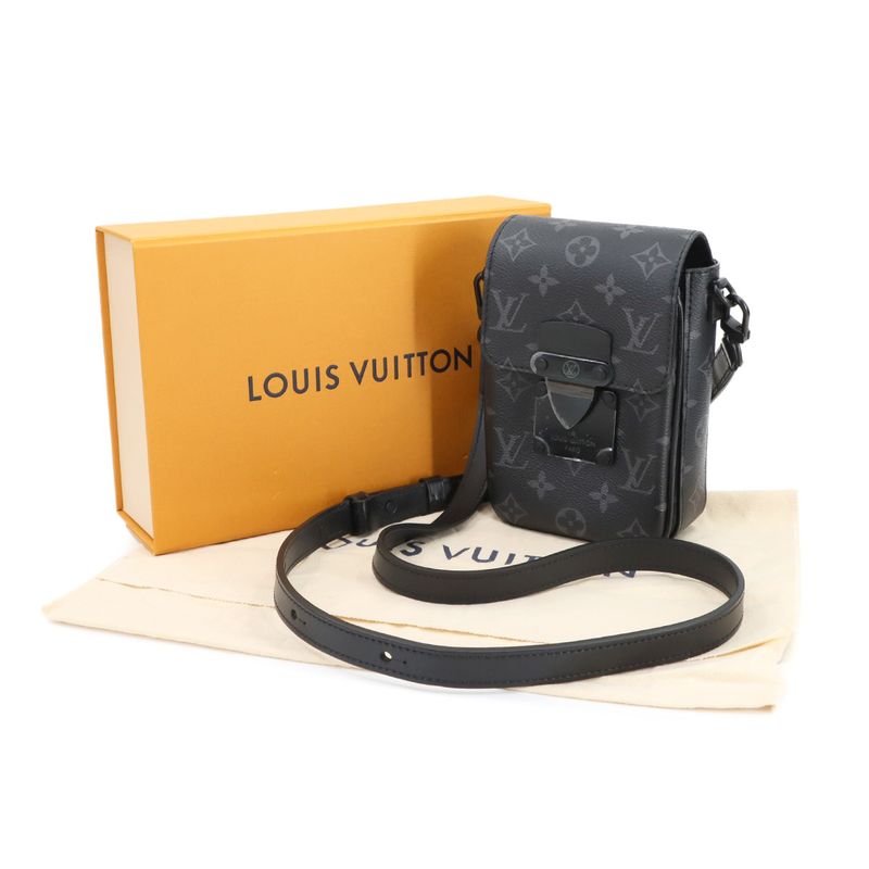 Louis Vuitton Monogram Eclipse S-lock Vertical Wearable Wallet Shoulder 90297978