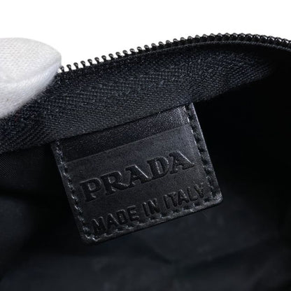 Prada Pouch Cosmetic Pouch Small Pouch Triangle Logo Nylon Black Prada