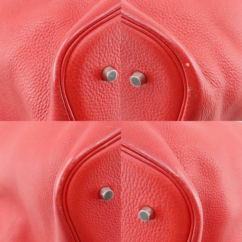 Hermes Picotin TGM Taurillon Clemence Red □I Ladies Tote Bag