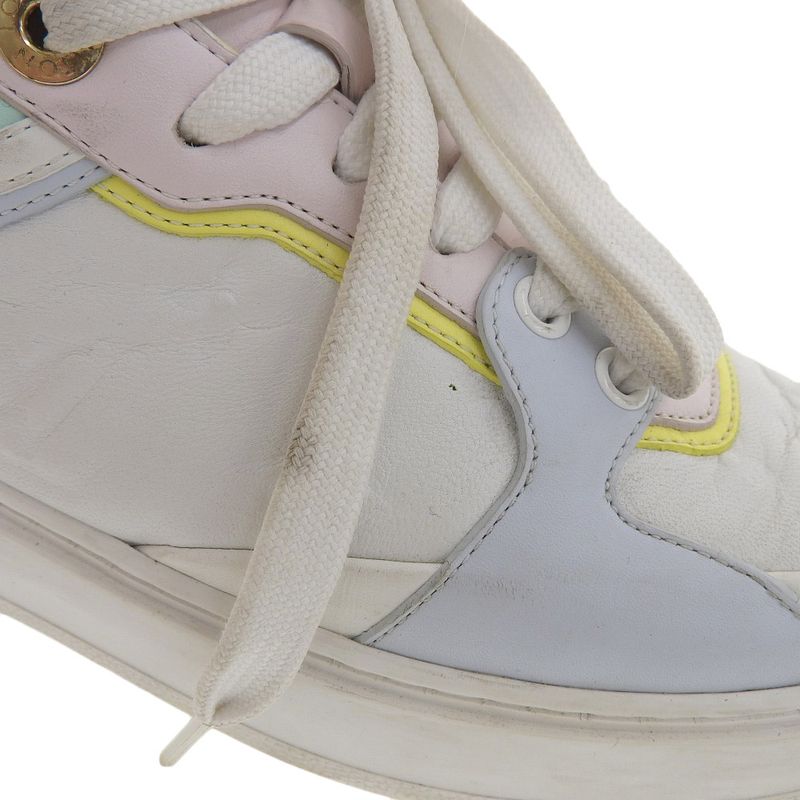 Outside Louis Vuitton 2022 Item Time Outline Leather Sneakers 38 24cm (9.45in)