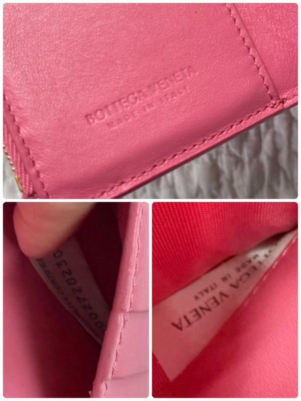 Bottega Veneta Trifold Wallet Cassette Intrecciato Ladies Leather Compact