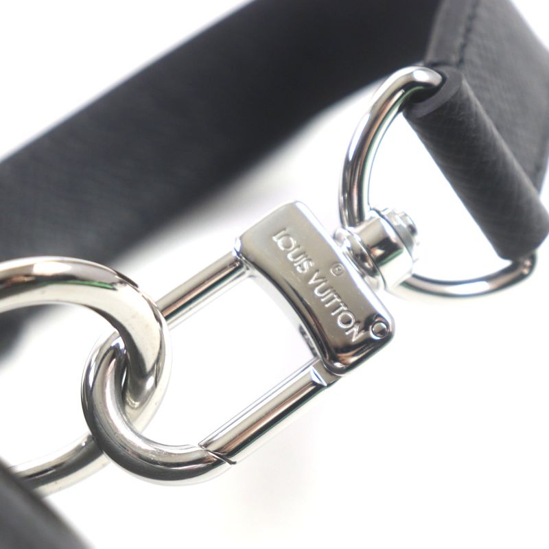 Louis Vuitton M30975 Porte Documents Voyage Taiga Leather 2WAY Briefcase Black