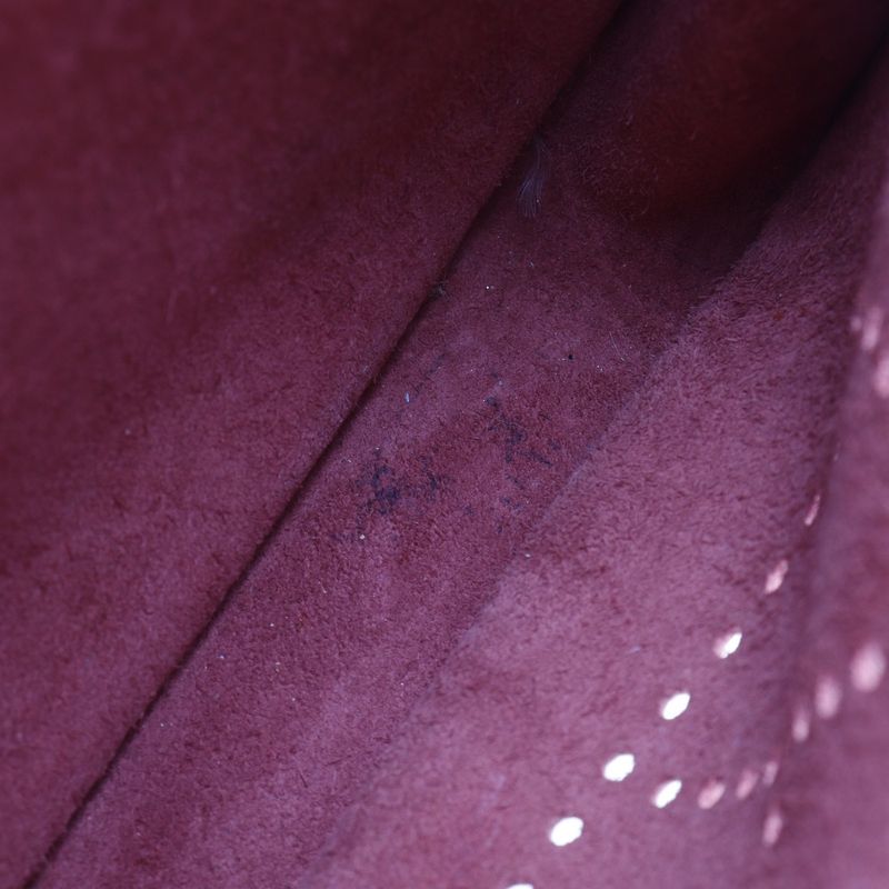 Hermes Evelyn 2PM Taurillon Clemence Red/silver Hardware □J Ladies Shoulder Bag