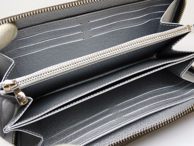 Louis Vuitton Zippy Wallet - M27029 New Monogram Silver Round Zipper Long