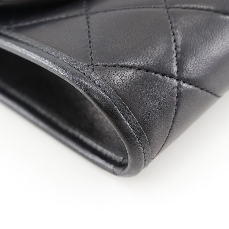 Chanel Matelasse Mini Chain Shoulder C00060 Lambskin Black Ladies Shoulder Bag