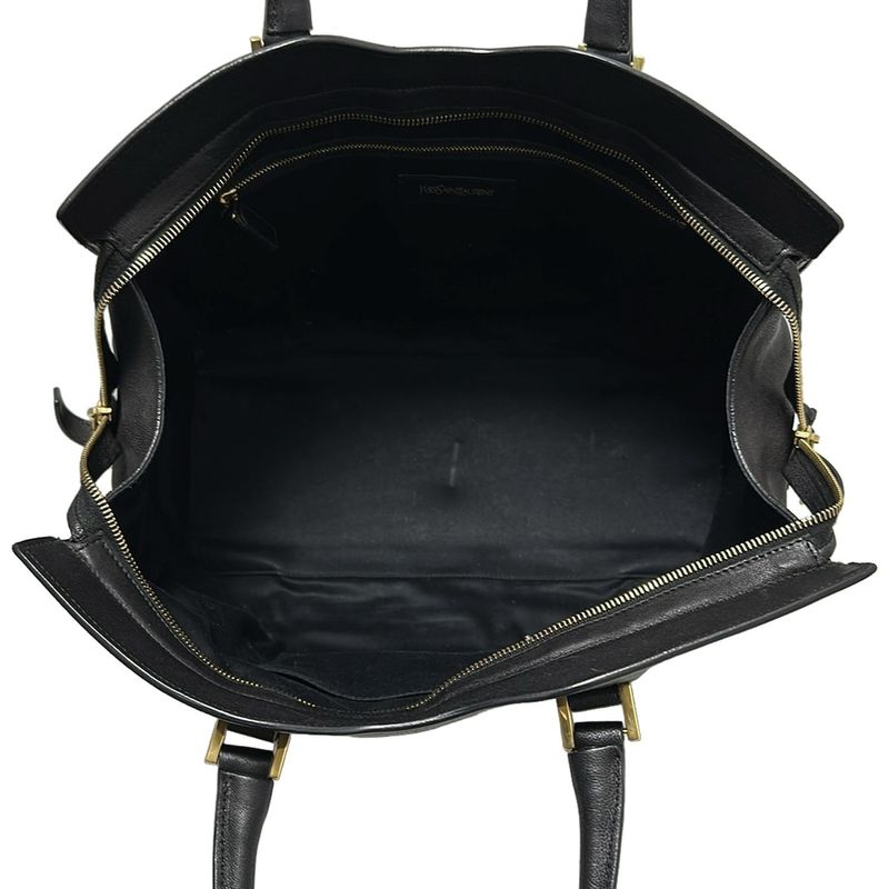 Yvessaint Laurent Handbag Cabas Susic 311220 Black Leather