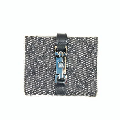 Gucci GG Canvas Jackie Bifold Wallet 05470-2126 Black
