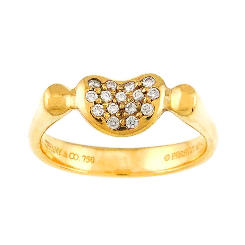Tiffany & Co Tiffany & Co Bean #11 Ring Diamond 18K YG Yellow Gold 750 Ring
