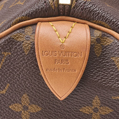 Louis Vuitton Monogram Speedy -30 Handbag M41526 Brown (gold Hardware) [no