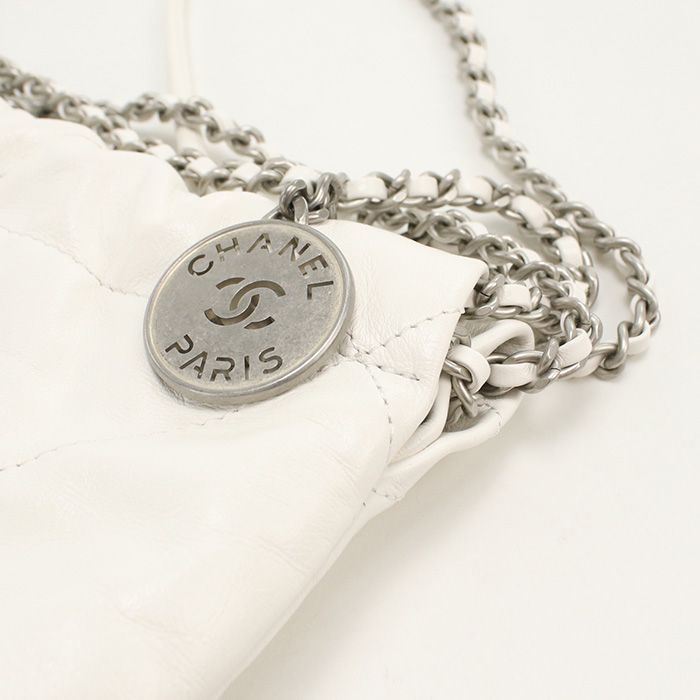 Chanel 2WAY Chain Chanel 22 As3980 Crossbody Shoulder Bag Calf Pukekje8 Women's